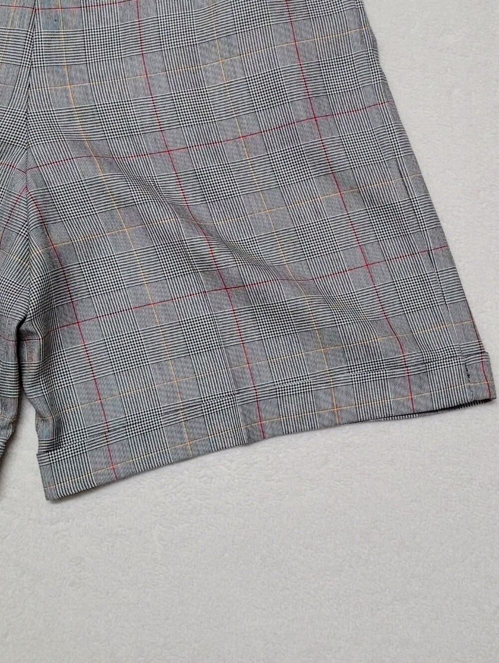 Punk Deadstock 80s Vintage Jones Wear Plaid High-Rise Pleated Culotte Shorts 12 - Picture 9 of 11